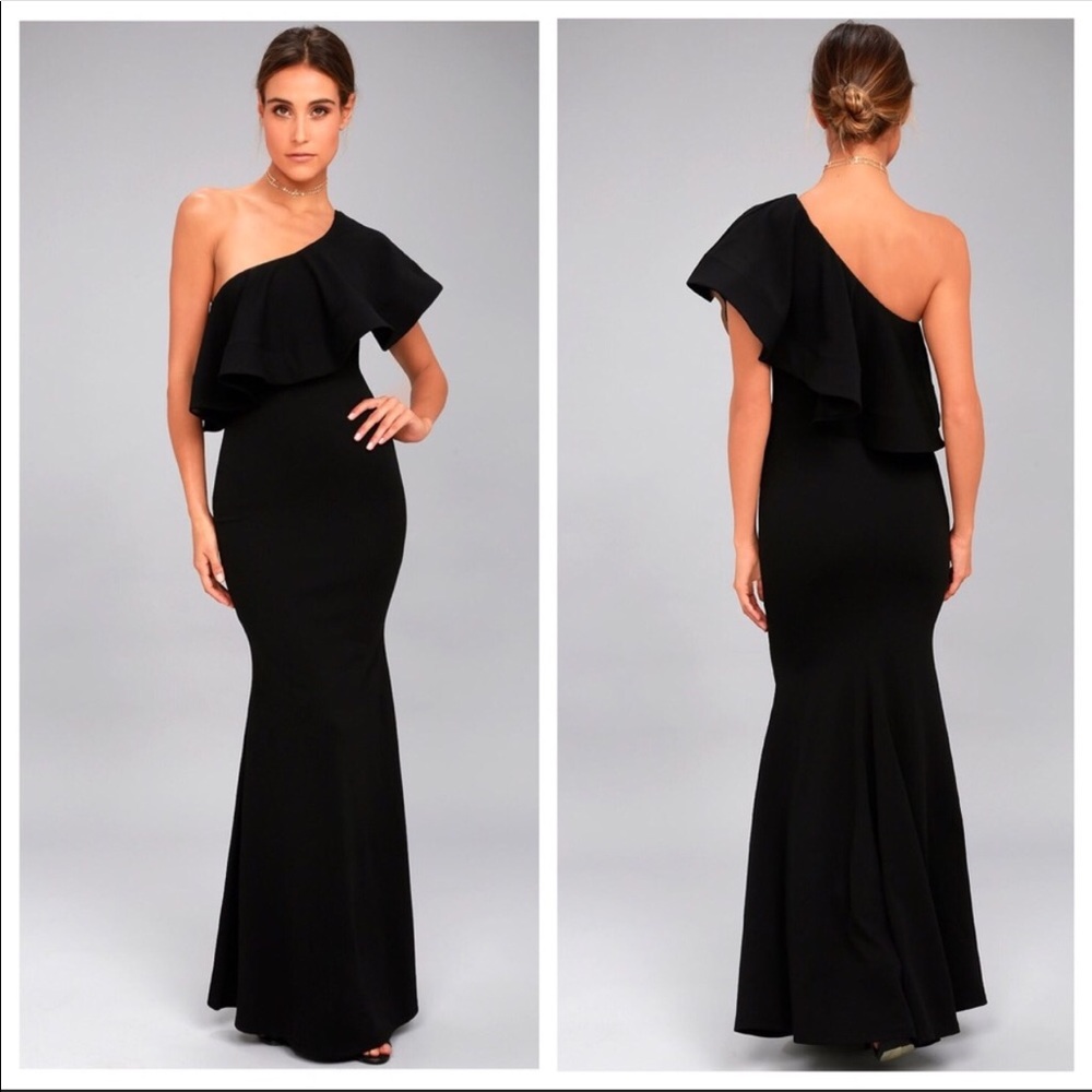 Lulu’s So Amazed Black Formal Dress